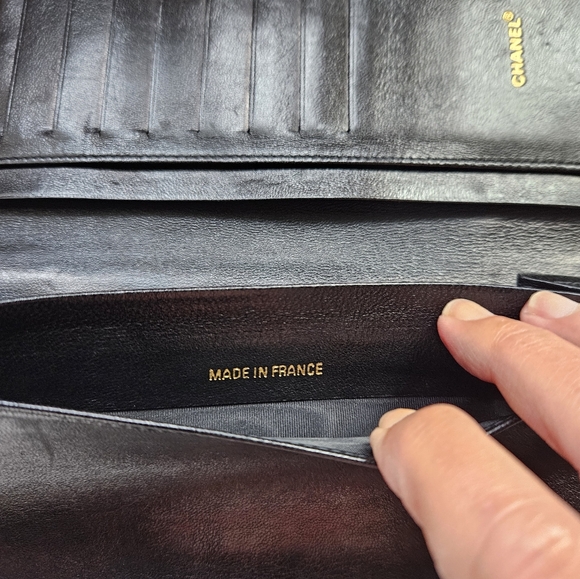 Chanel Chocolate Bar Long leather wallet FINAL $ FIRM - Picture 4 of 7